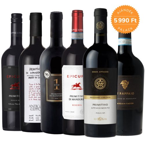Primitivo borcsomag (5+1 palack ajándék)