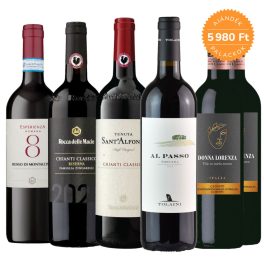   Chianti / Toszkán vörösbor válogatás borcsomag (4+2 palack ajándék) 