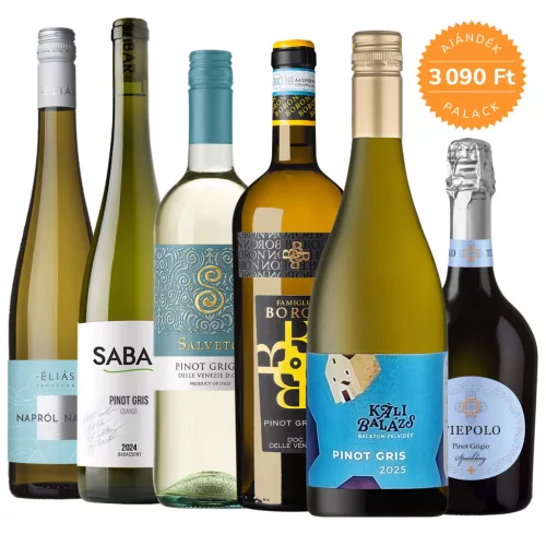 Pinot Grigio VS Szürkebarát  borcsomag (5+1 palack ajándék)