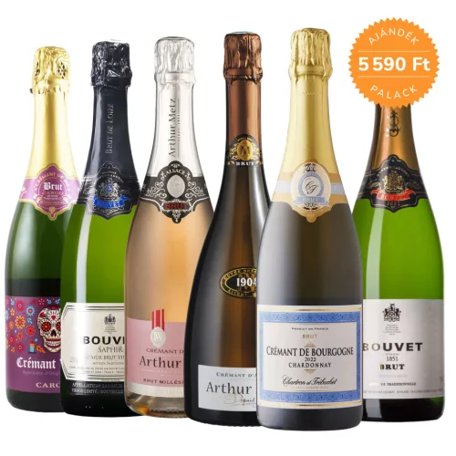 Crémant csomag 5 palack + 1 palack ajándék