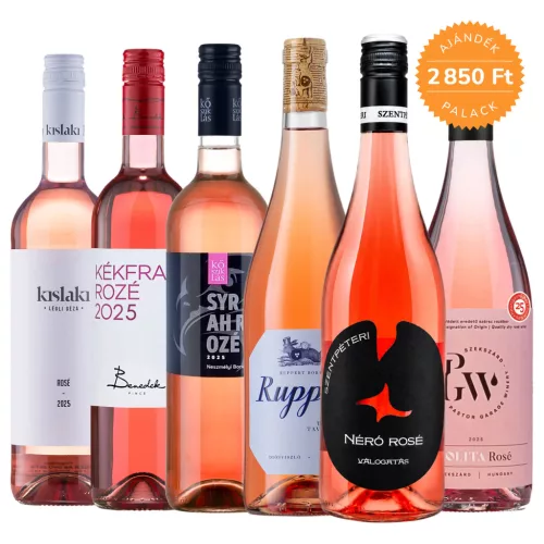  Magyar Prémium Rosé borcsomag 5+1 palack ajándék 