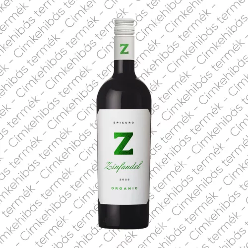Epicuro Zinfandel Organic 2024 címkehibás termék