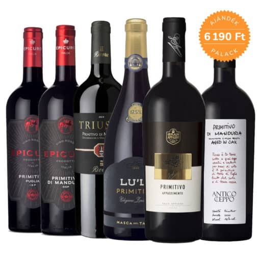 Primitivo borcsomag (5+1 palack ajándék)