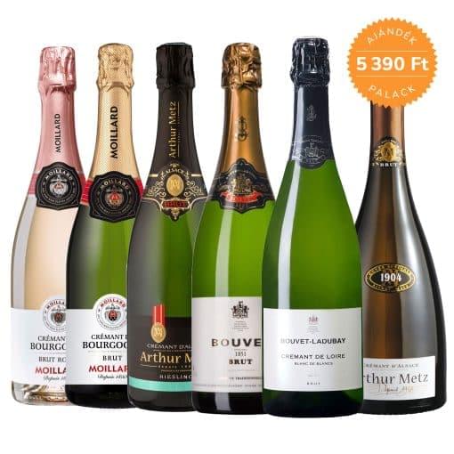 Cremant borcsomag 5 palack + 1 palack ajándék