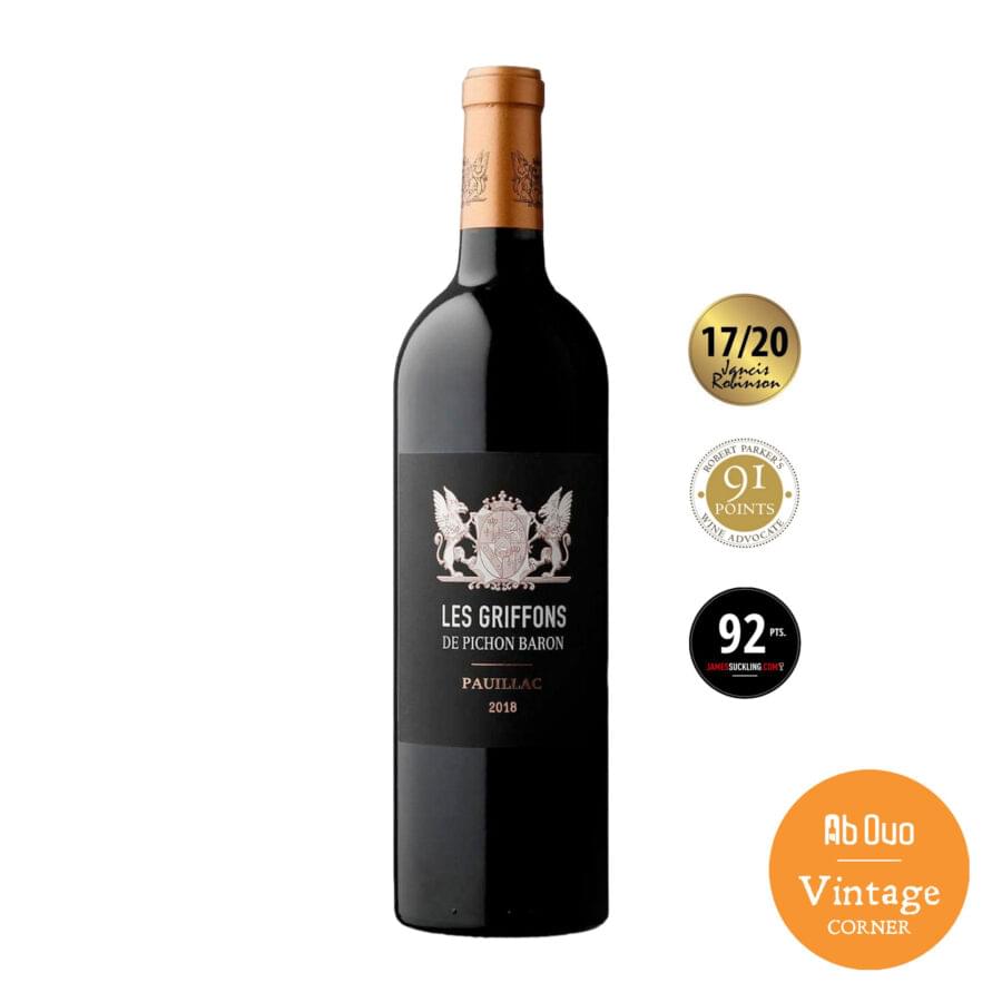 Chateau Pichon Baron Les Griffons de Pichon Baron Grand Cru Classé 2018