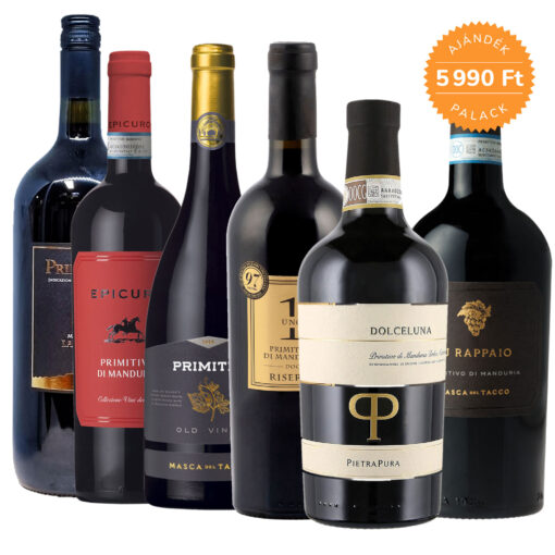 A nagy Primitivo borcsomag (5+1 palack ajándék)