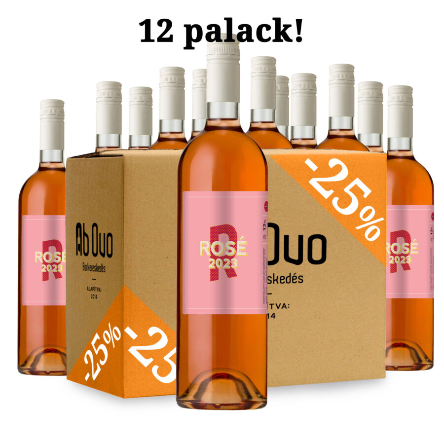 Taschner Kékfrankos Rosé 2023 karton ajánlat 12 palack (Ab Ovo saját címkés)